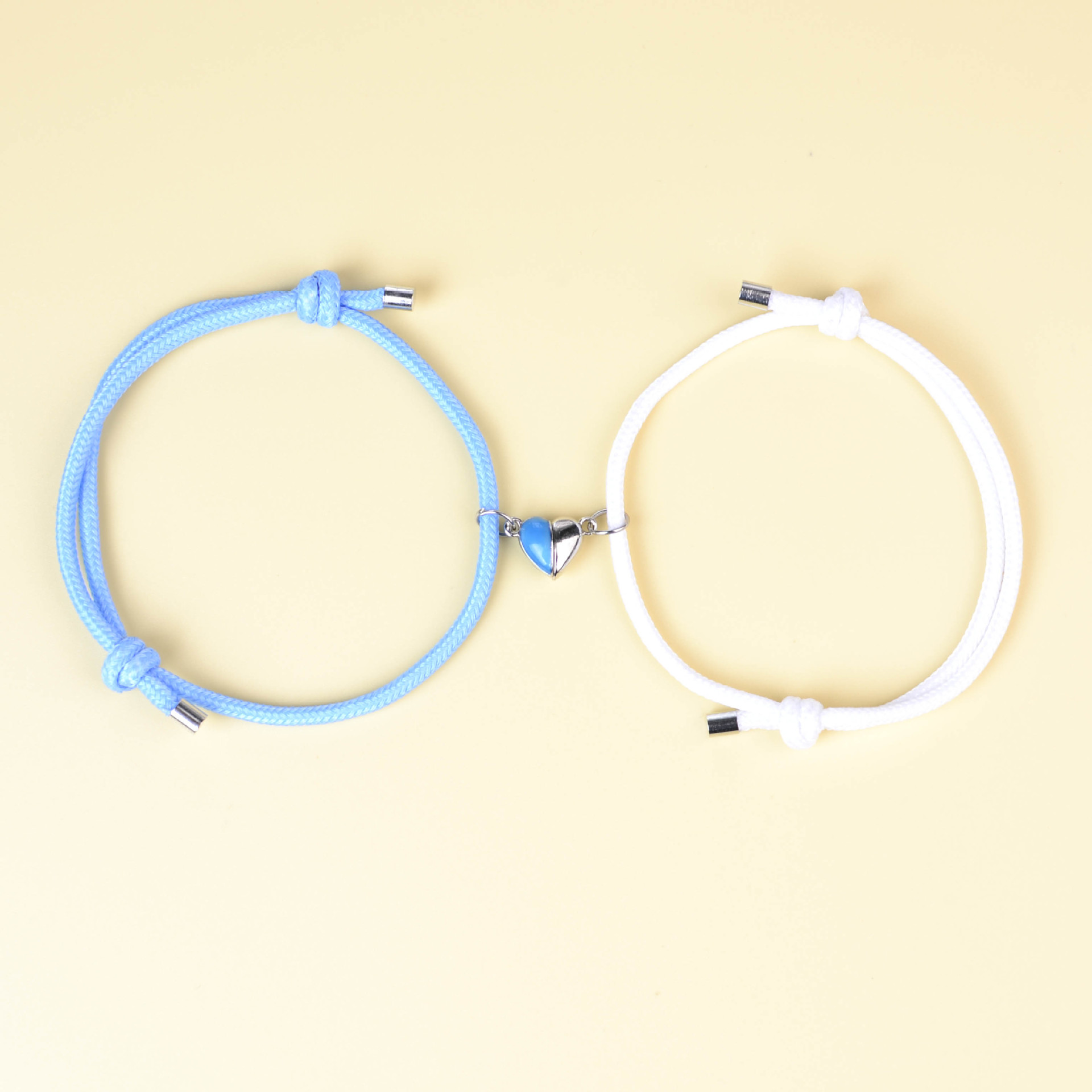 Wholesale Luminous Magnet Suction Cole Bracelet Woven Bracelet