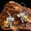 Wholesale Elephant Mother and Baby Creative Animal Earrings Women Mother's Day
