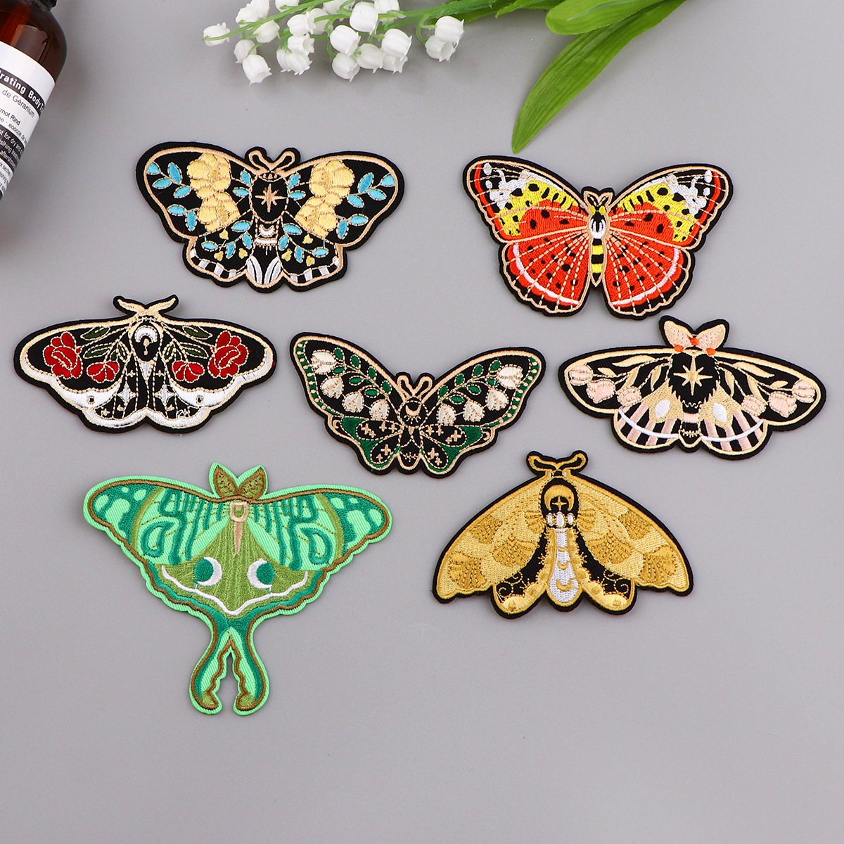 Wholesale Butterfly Cloth Patch Insect Embroider Patch Clothing Lage Aessories