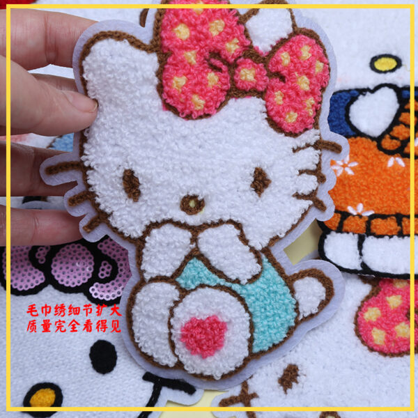 Wholesale Cute Sitting Cartoon Cat Embroidery DIY Patches