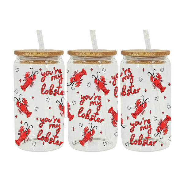 Wholesale UV transfer sticker for glass cups crystal label crystal sticker 16OZ UV DTF WRAPS