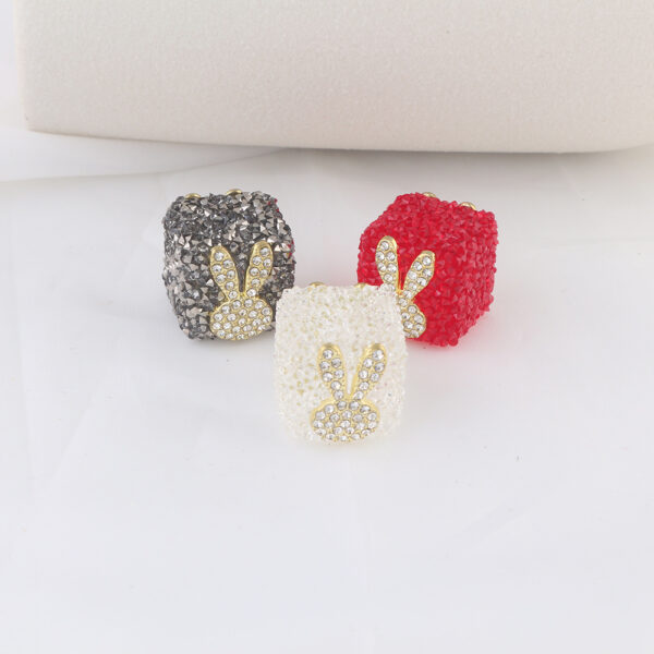 Wholesale Candy Rabbit Diamond Ball Acrylic Beads