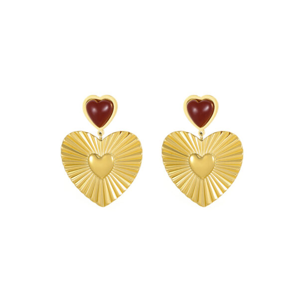 O1CN01wrB6Zw29BL2sjNWkl_2211762048029-0-cib Wholesale States retro love pendant Heart Earrings