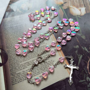 Wholesale cross pink love necklace beauty personality accessories