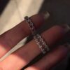 Wholesale Light Lace Flash Diamond Ring Exquisite Design Luxury Ring
