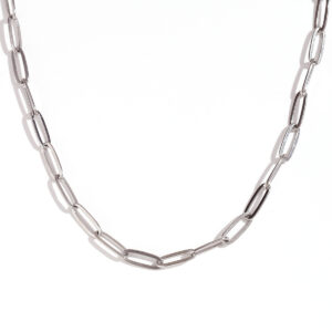 4.4mm paper clip chain-steel color waist chain -80cm +10cm