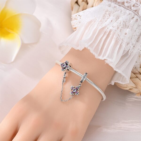 Wholesale Romantic Classical Series Love Pink Angel Silver Plated Charms