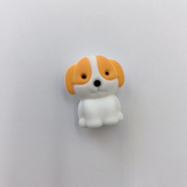 O1CN01wsmYx62FO3hxmgmQ2_2216349148869-0-cib Wholesale 10pcs 3D Stereoscopic Silicone Puppy Beads Cute Cartoon Bead Beads