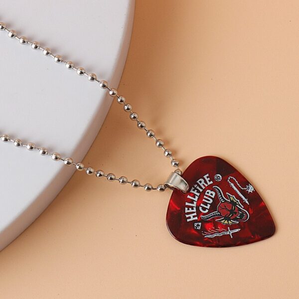 Wholesale Film and Television Heart-shaped Red Print Love Necklace