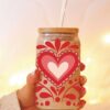 Wholesale Uv Transfer Sticker Glass C Crystal Label Crystal Sticker Exclusive for 16oz Glass C Special Sticker 23Cmx11Cm