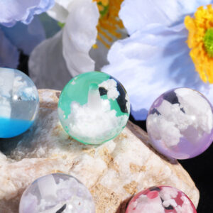 Straight hole luminous seagull beads