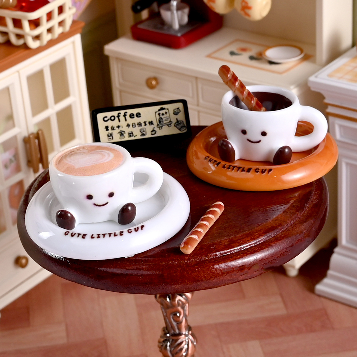 Wholesale Resin Artificial Miniature Small Feet C Cute Coee C Dollhouse Doll House Mini Miniature Model