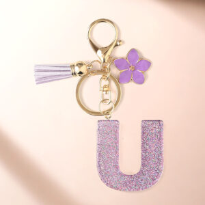 Purple u keychain