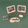 Wholesale Miniature Blackboard easel Gallery Decoration Doll Accessories