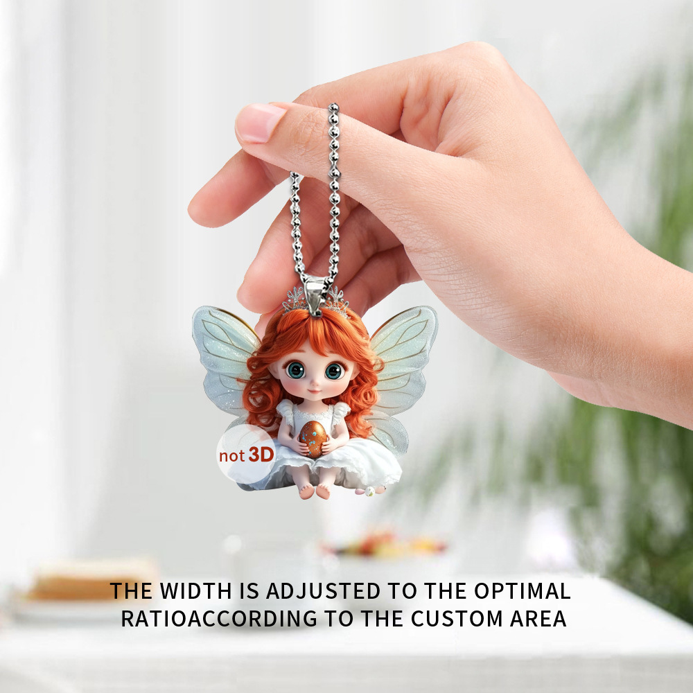 Wholesale Valentine's Day Wedding Love Girl Car Interior Acrylic Small Hanging Ornament