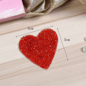 5cm * 5cm red Love