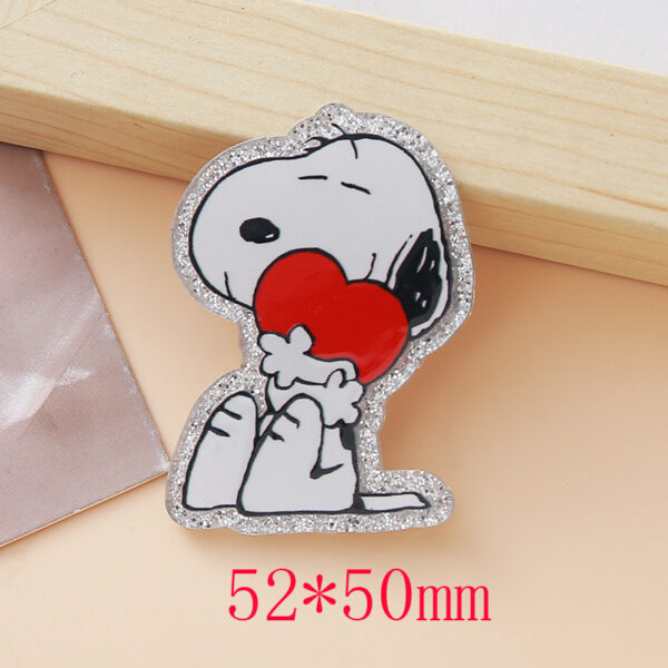 O1CN01x0bcdv1M50RY0BD6T_2563411382-0-cib Wholesale Glittery Cute Puppy Craft Acrylic Patch OLY Exclusive