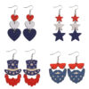 O1CN01x1bTS91ZzQ5T2QbEf_2214986983265-0-cib Wholesale Independence Day red White Blue Flag Color Love star earrings