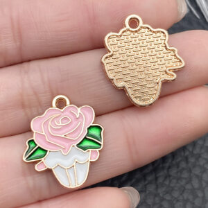 1 Valentine's Day Rose Cake 20x18mm-1.2g-21122 / Valentine's Day Series
