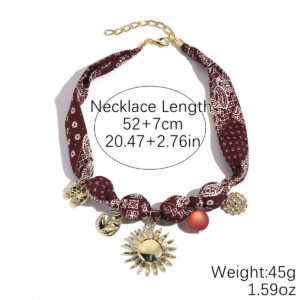 N2511--14 coffee color cashew flower multi-pendant