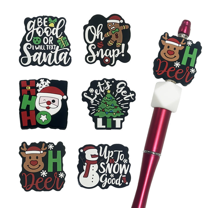 Wholesale Christmas Silicone Cartoon Beads