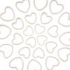 Wholesale 10pcs pearl hollow large love heart straight hole pearl DIY beads