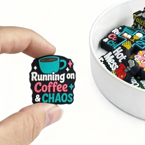 Wholesale 10pcs Colorful cartoon letters Focal Beads