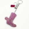 Wholesale Diamond Women's High Heels Keychain Crystal Diamond Boots Keychain Pendant Chain