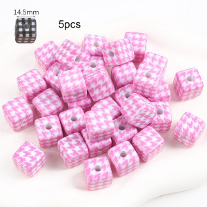 06 # 5 plaid pink / Sold by pack 5 pieces/pack