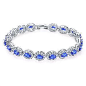 KSB00053 white gold Blue Diamond