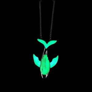 Stainless Steel + green light