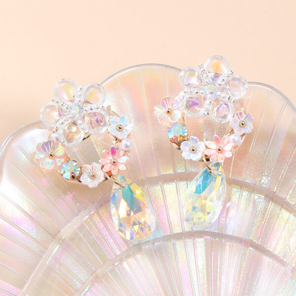 Wholesale Colorful Flower Bohemian Style Earrings