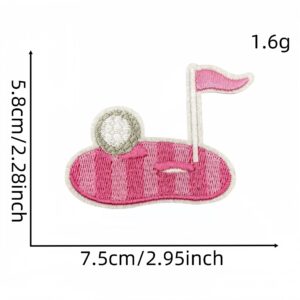 Pink golf cloth sticker 9 #