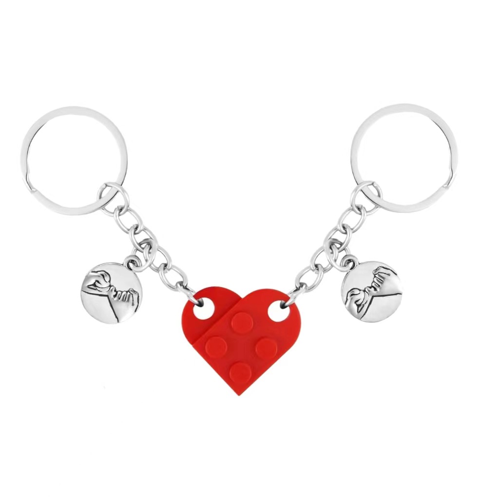 Wholesale Valentine's Day Cole Hook Building Blocks Love Keychain