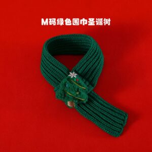 M green scarf Christmas tree