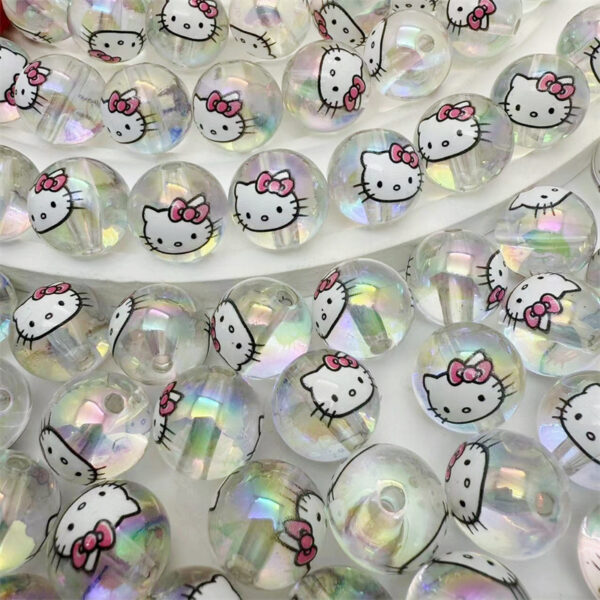 O1CN01xD5VPa1HgUjf8AFKC_2216860830787-0-cib Wholesale Transparent acrylic printing hallo straight hole round beads DIY jewelry mobile phone chain beaded pen handmade aessories