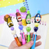 Wholesale Random 100pcs Color Cartoon Hat Small People Focal Beads