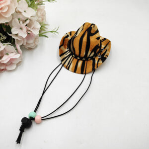 Zebra print velvet belt / S code diameter 13.5cm
