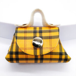 Large square brown handbag