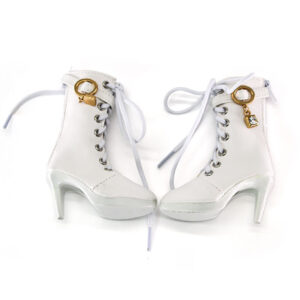 8cm white pendant high heels 130400