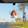 Wholesale Valentine's Day Wedding Love Girl Car Interior Acrylic Small Hanging Ornament