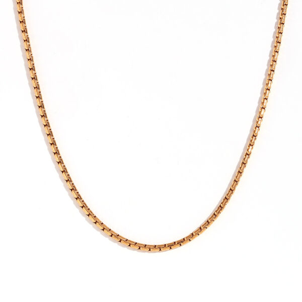 Wholesale 18K blade chain box necklace