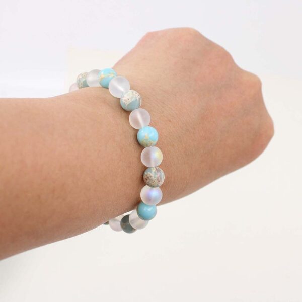 Wholesale Natural Stone Gradient Glass Bracelet