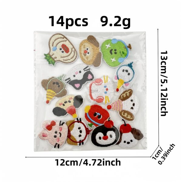 Wholesale Cute cartoon animal cat dog embroidery DIY Patches
