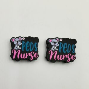 Wholesale 10pcs Cartoon Koala Pattern Letters Silicone Beads