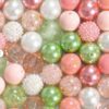 O1CN01xOxu161QErJr9mQcS_2201245431945-0-cib Wholesale 50pcs Leather Pink Light Green 20MM Acrylic Large Beads DIY Mixed Color Mixed Style Beaded Loose Beads Combination