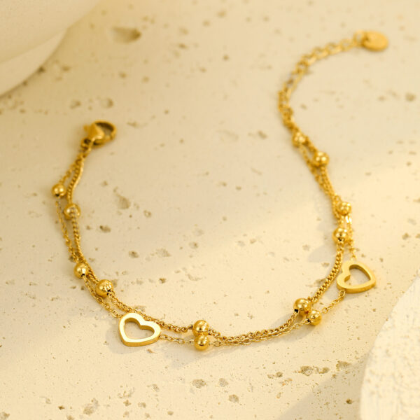 O1CN01xPuPfJ29BL1syHd0t_2211762048029-0-cib Wholesale Double layered heart-shaped stainless steel Valentine's Day bracelet