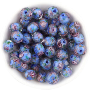 Blue / The diameter is about 10mm, the thickness is about 7.6mm, and the aperture is about 1.8mm.