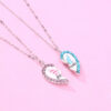 Wholesale Butterfly Love necklace magnet stone necklace alloy necklace