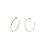 Wholesale Copper Large C-Ring Bow Stud Earrings